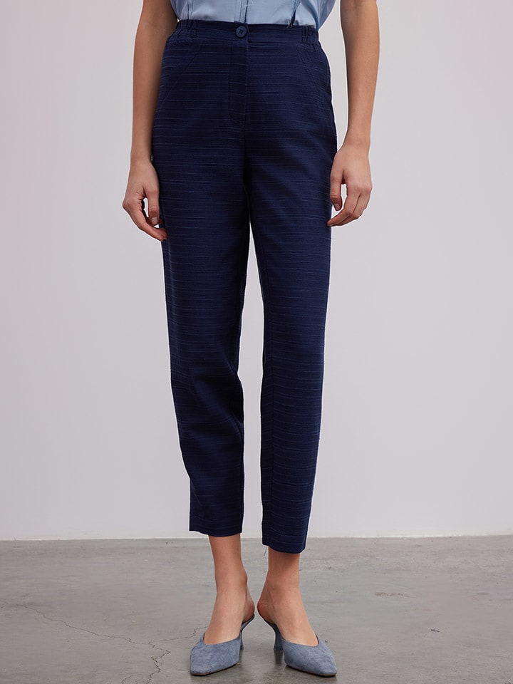 Broek donkerblauw