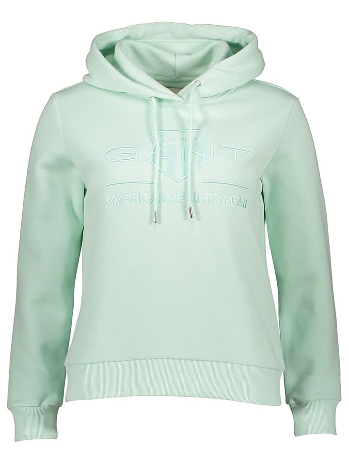 Crop Hoodie Fila Hoodie Dame Gant Damen Sweatjacke GrÃ¼n Gant - Main Image