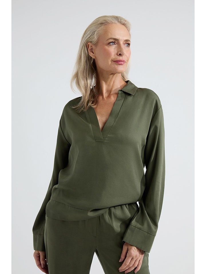 Bluse "Amelia" in Khaki