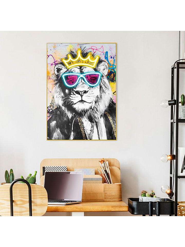 Gerahmter Kunstdruck "Coolest King"