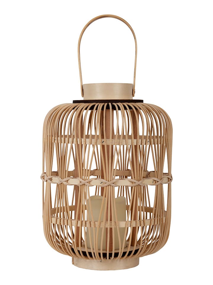LED-Dekoleuchte "Korbinian" in Beige - (H)42,5 x Ø 31 cm
