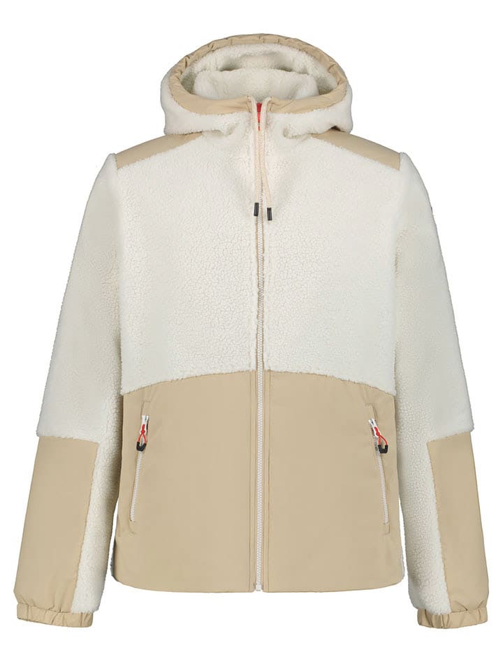 Fleece vest "Eads" beige/crème