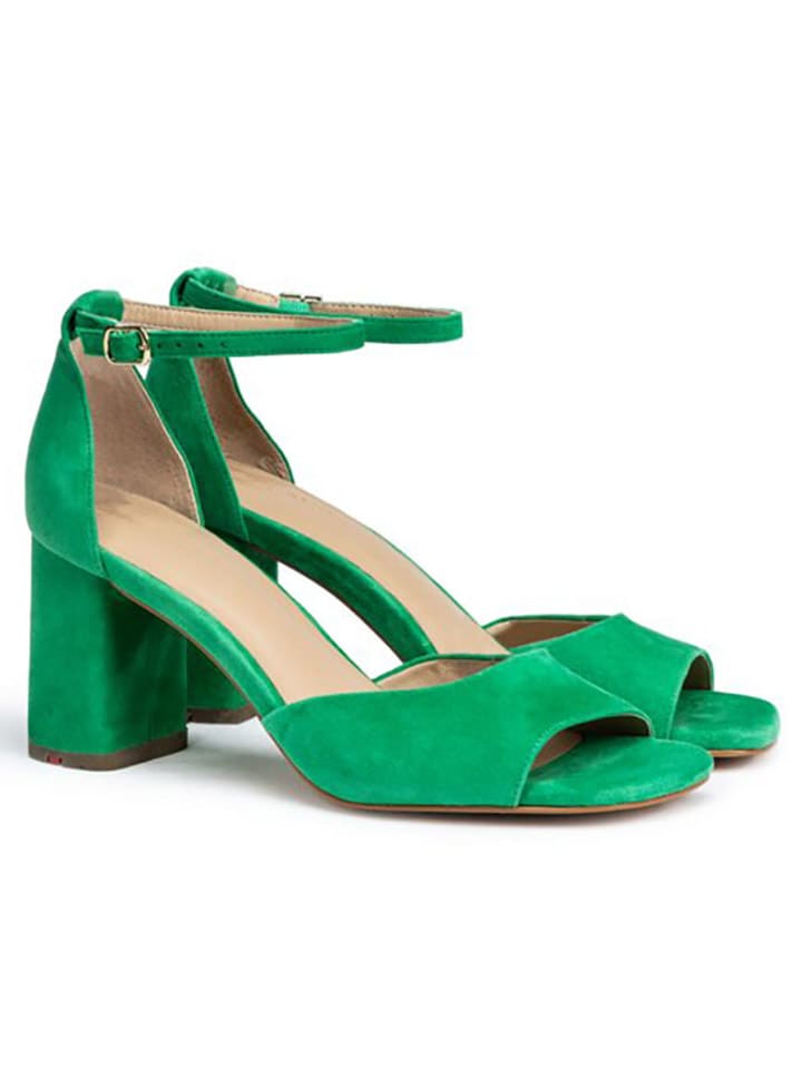 靴 ALDEN 53508 8D Loden Green Lady Calf LLOYD Leren haksandalen groen goedkoop kopen | limango