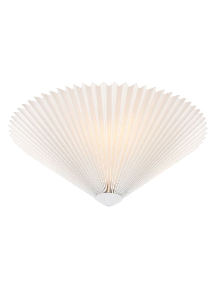 Plafonnière "Plisado" wit - (H)17 x Ø 43 cm