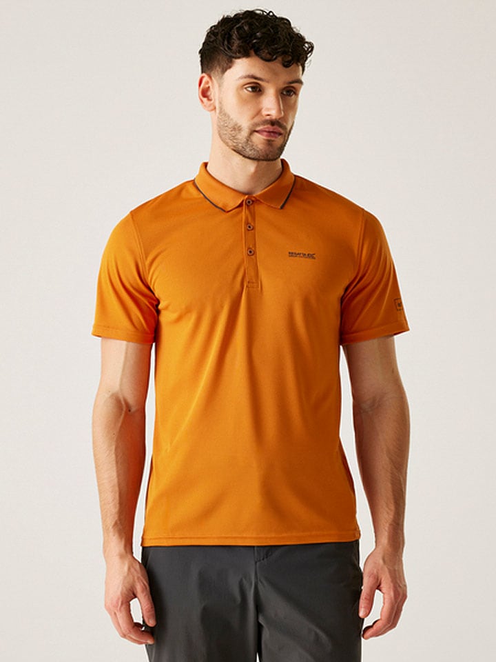 Funkcyjna koszulka polo "Maverik V" w kolorze pomarańczowym