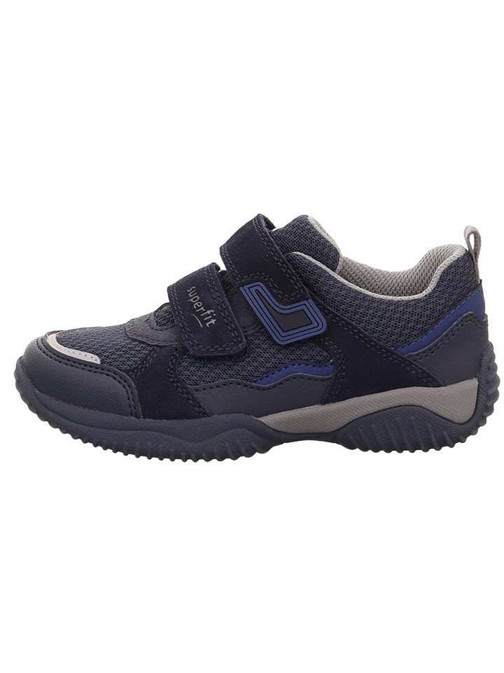 Leder-Sneakers "Storm" in Dunkelblau