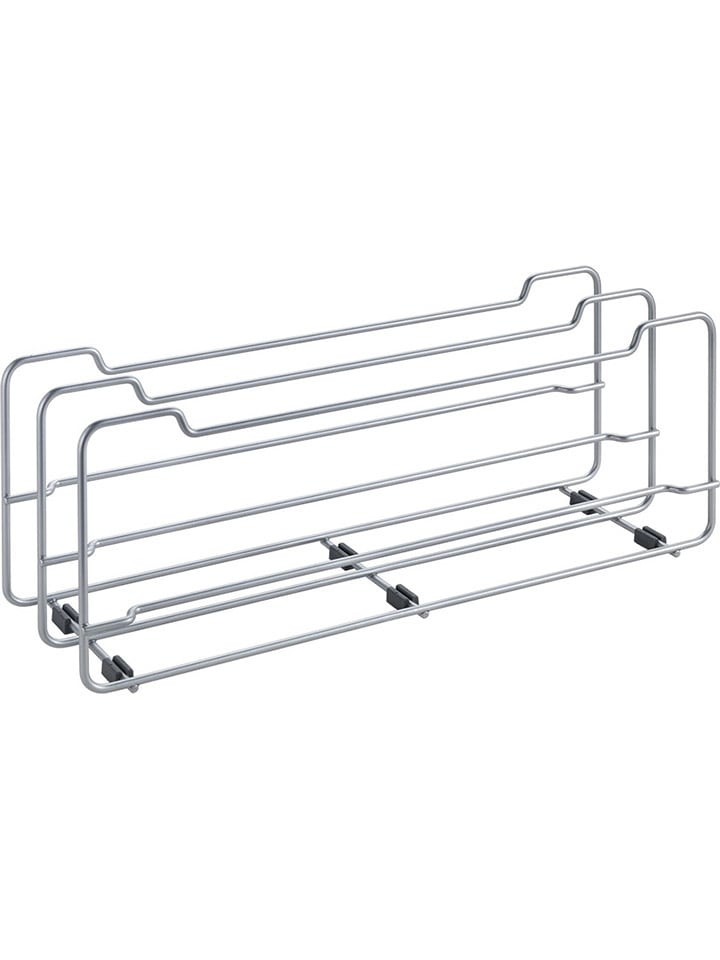 Stojak "Deck" w kolorze srebrnym na pokrywki - 14 x 16 x 42 cm