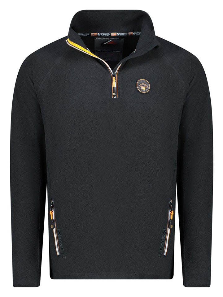 Fleecepullover in Schwarz