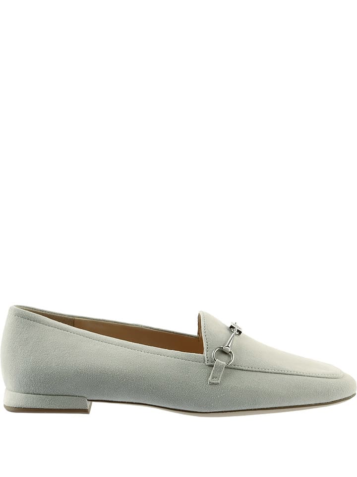 Leder-Mokassins "Vera" in Hellblau