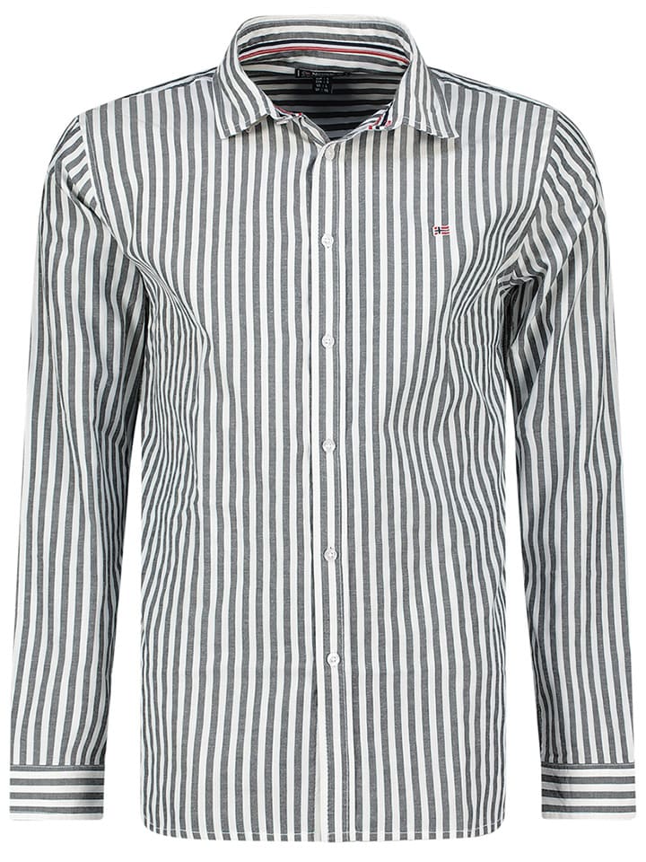 Koszula "Zevian" - Regular fit - w kolorze szarym