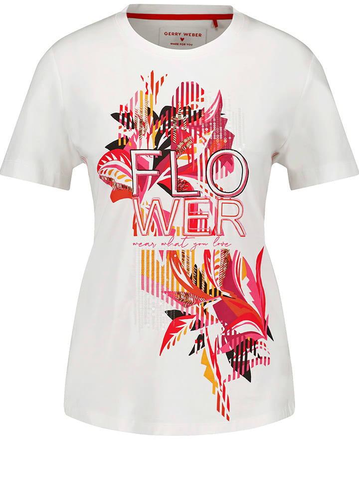 T-Shirt Gerry Weber Donna Con Maniche A 3/4 - Comfort E Stile Quotidiano
