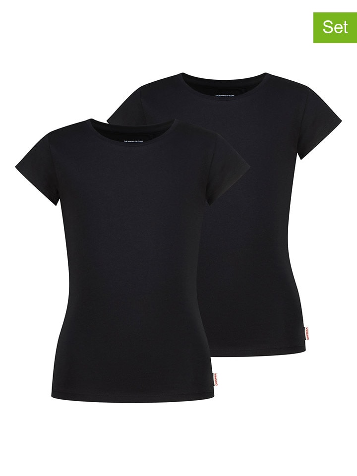 2-delige set: shirts zwart