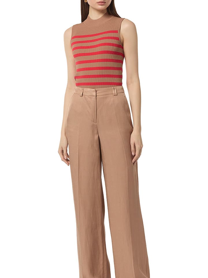Spencer beige/rood