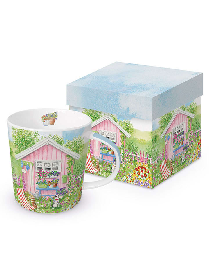 Kubek jumbo "Maison Rose" w kolorze jasnoróżowym - 400 ml