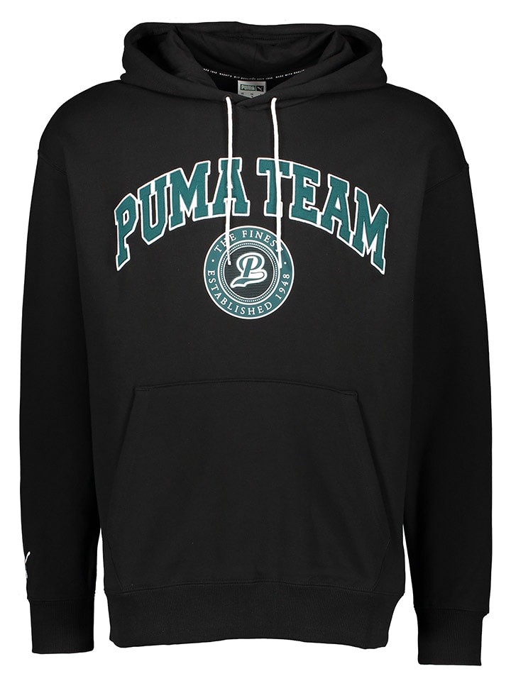 Hoodie " Puma Team" in Schwarz