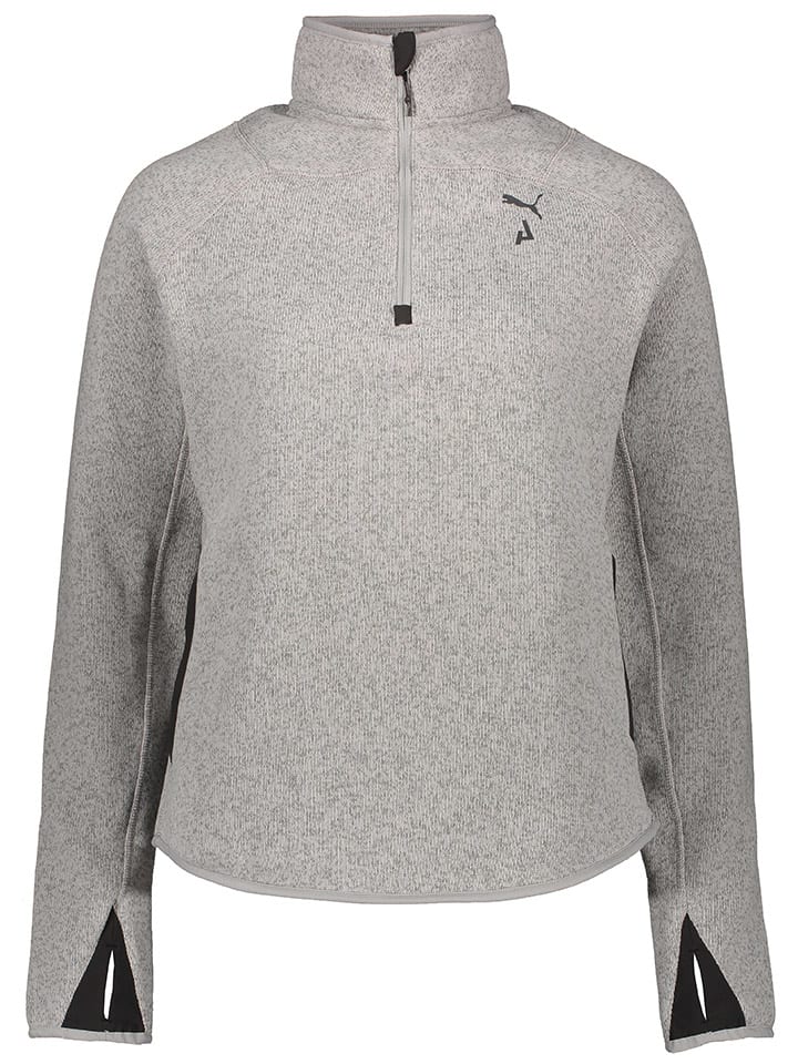 Fleecepullover "Seasons" in Grau