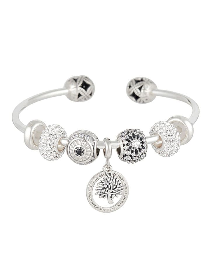 Zilveren armband met beads