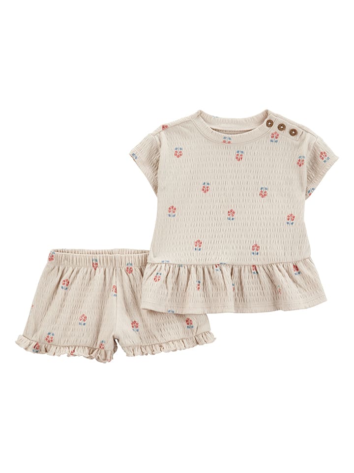 2-delige outfit beige