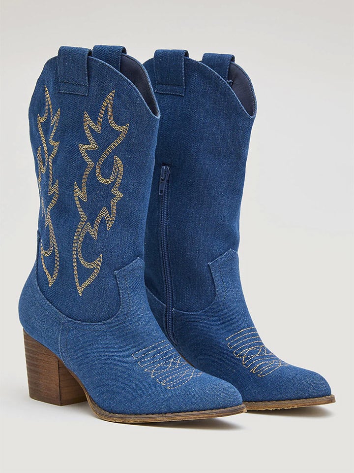 Westernstiefel in Blau