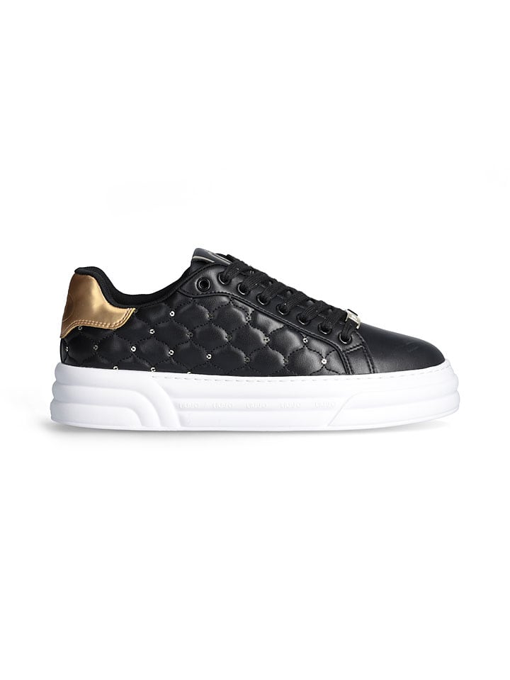 Sneakers in Schwarz/ Gold