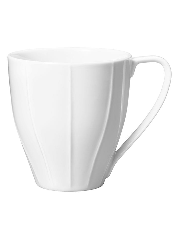 Kubek "Pli" w kolorze białym do kawy - 340 ml