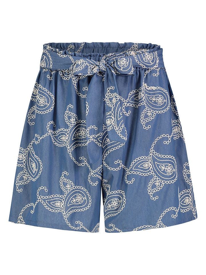 Short blauw/crème