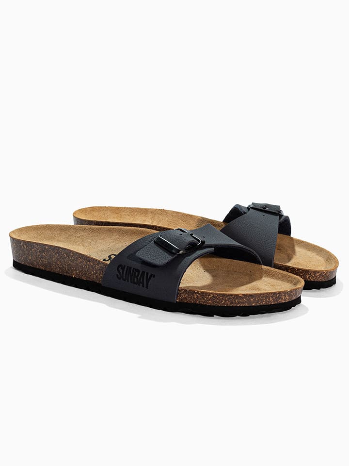 Slippers "Alix" donkerblauw