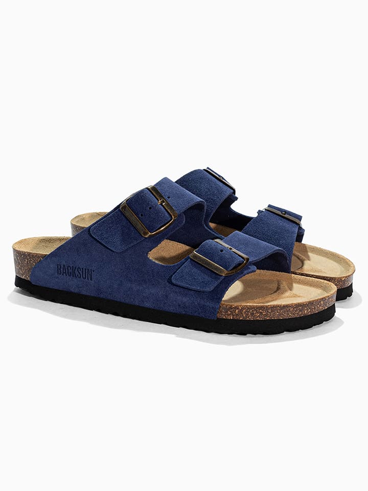 Slippers "Bali" donkerblauw