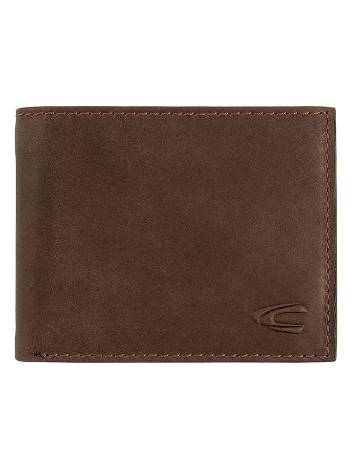 Leder-Geldbörse "Thai" in Cognac - (B)12 x (H)9,5 x (T)2 cm