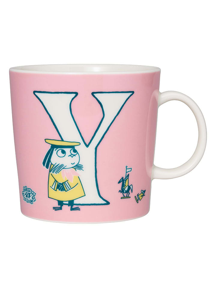 Kubek "Y" w kolorze jasnoróżowym - 400 ml