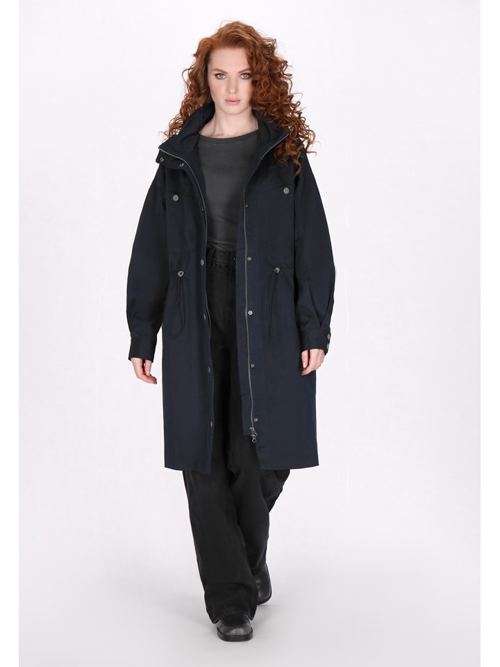 Parka w kolorze granatowym