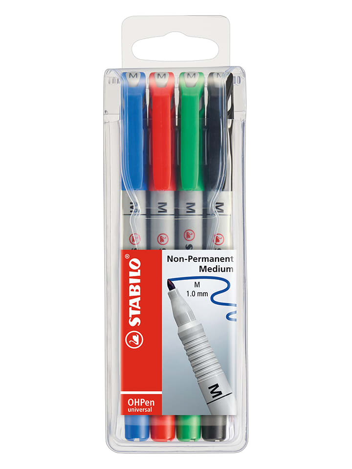 Foliepen "STABILO OHPen Universal" - 4 stuks