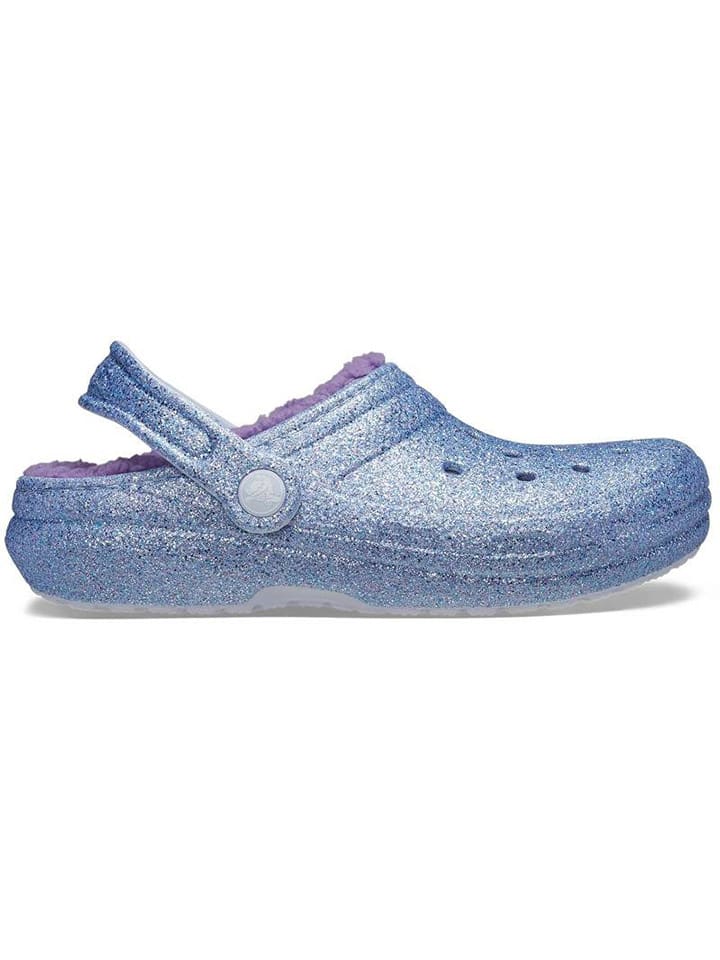 Chodaki "Frosted Glitter" w kolorze błękitno-fioletowym