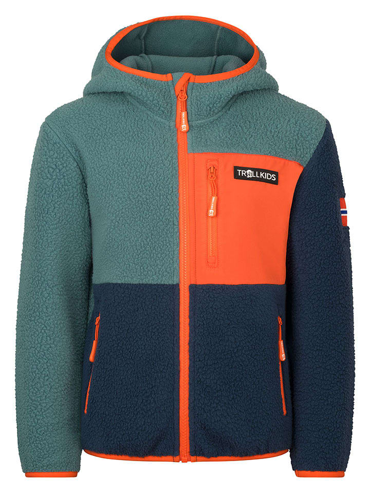Fleecejacke "Aurlandsfjord" in Türkis