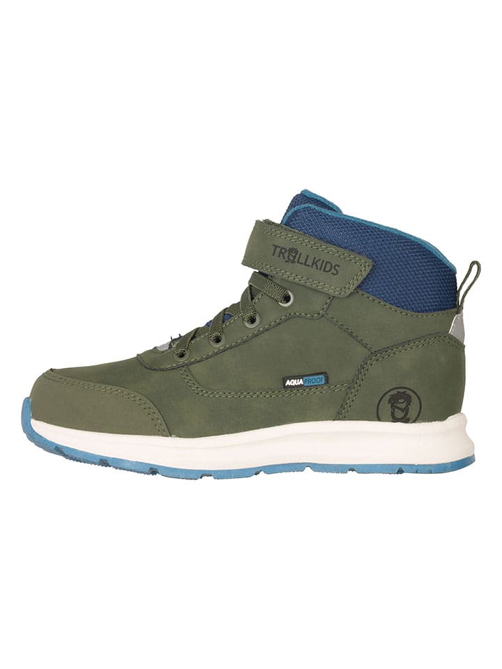 Leder-Wanderboots "Stavanger Mid Cut XT" in Khaki