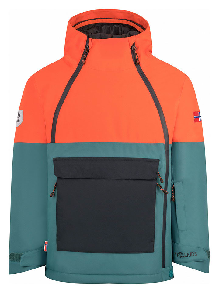 Ski-/ Snowboardjacke "Eikedalen" in Blau/ Orange