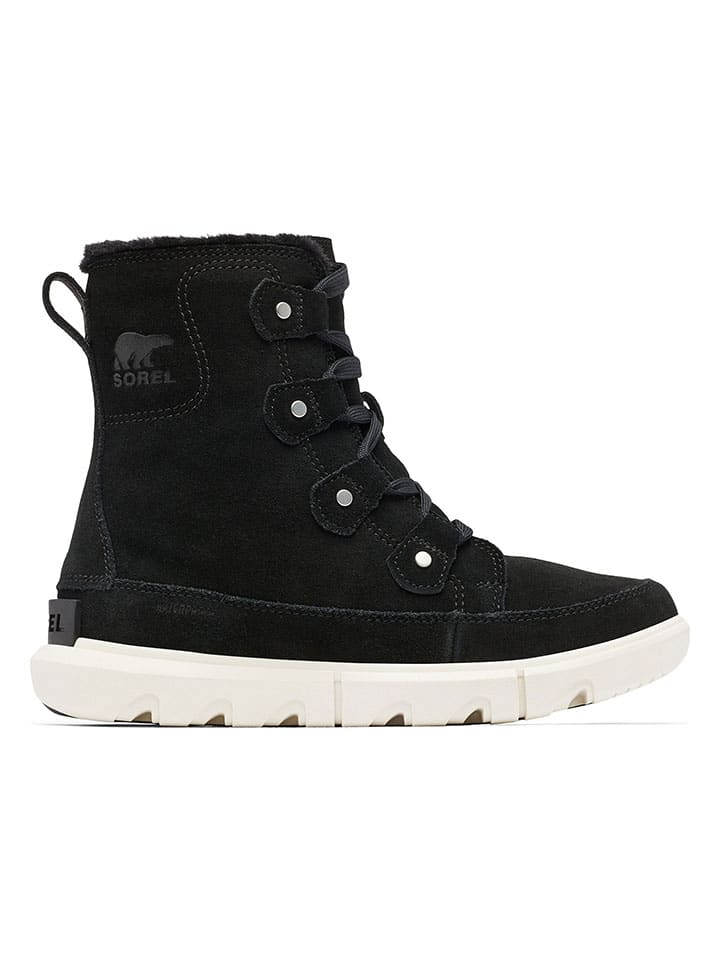 Leder-Winterboots "Explorer II" in Schwarz
