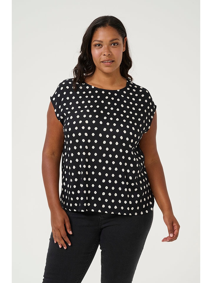 Bluse in Schwarz/ Weiß