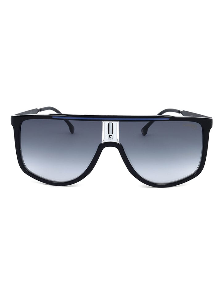 Herren-Sonnenbrille in Schwarz/ Blau