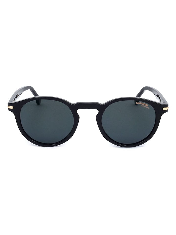 Okulary przeciwsłoneczne unisex w kolorze czarno-granatowym