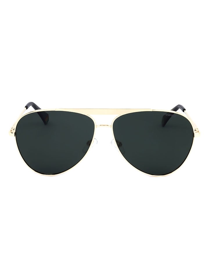 Unisex-Sonnenbrille in Gold/ Schwarz