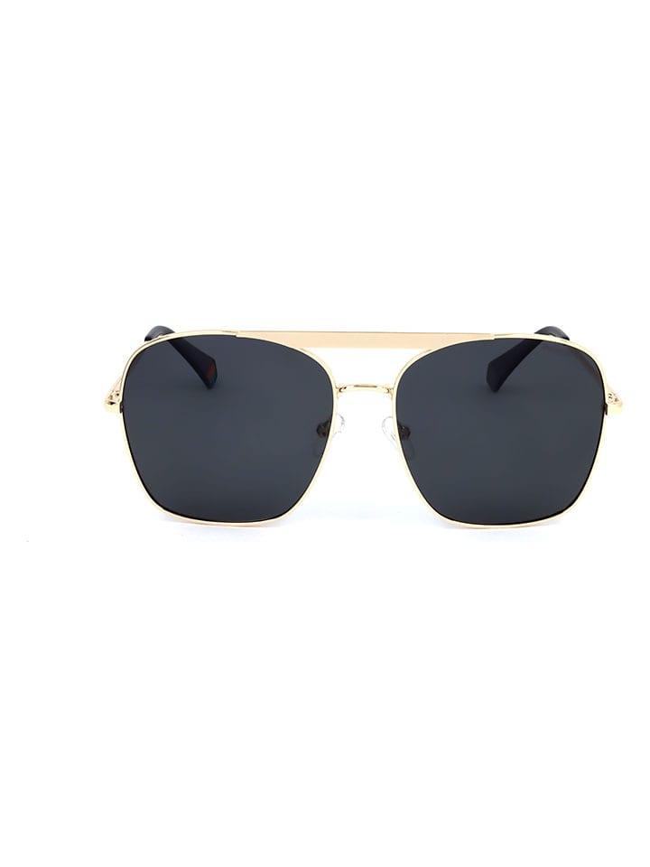 Damen-Sonnenbrille in Schwarz/ Gold