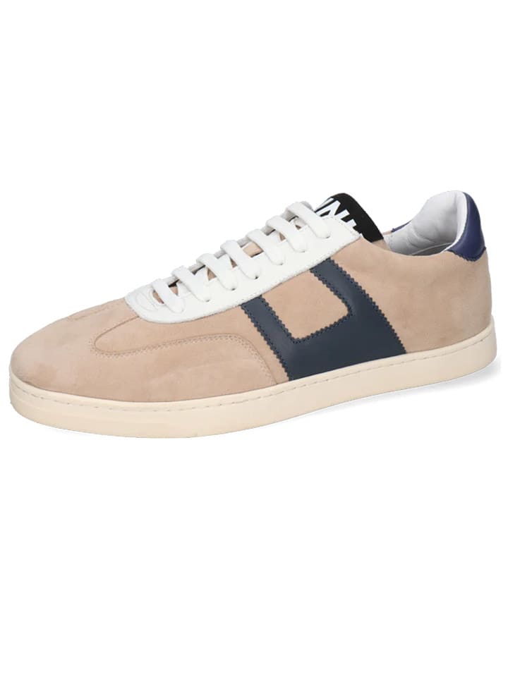 Leren sneakers "Jaxson 4" beige/wit/zwart