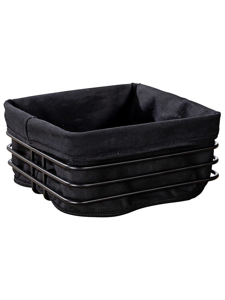 Brotkorb in Schwarz - (B)21 x (H)10,5 cm