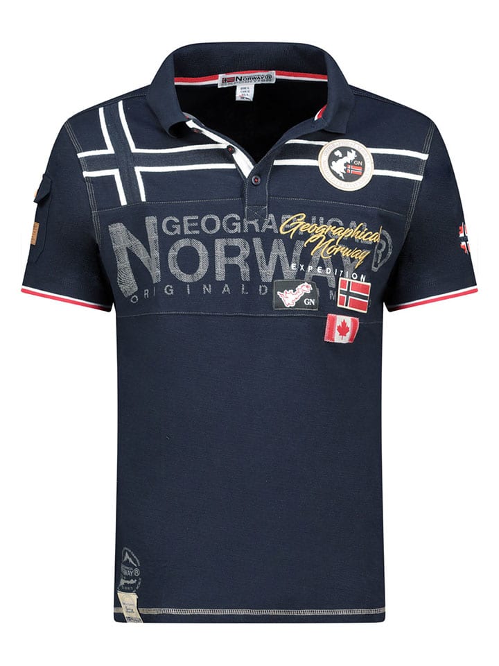 Poloshirt "Karadock" donkerblauw