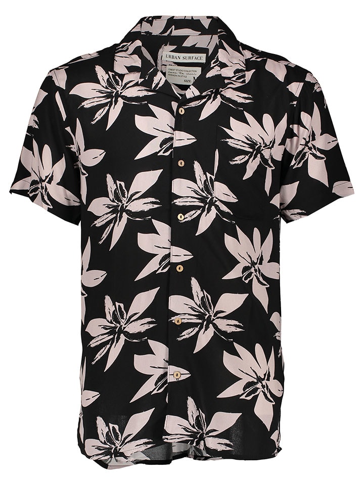 Blouse zwart/crème