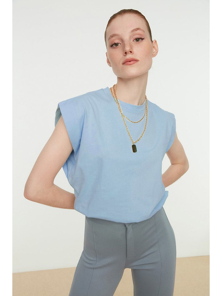 Shirt lichtblauw