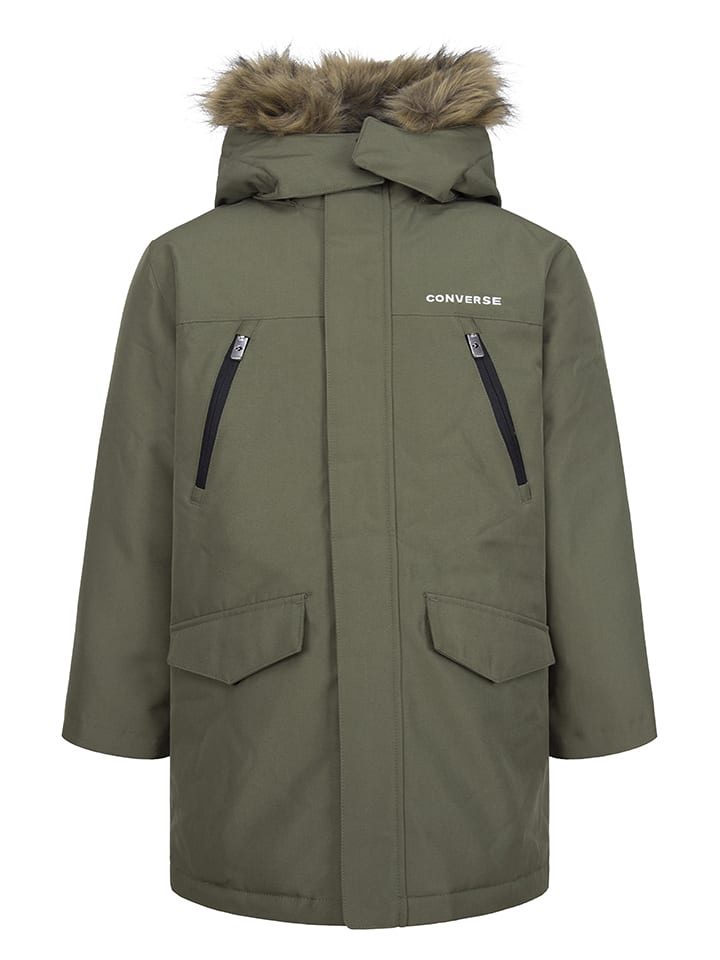 Parka w kolorze khaki