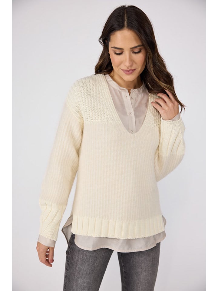 Sweter "Taline" w kolorze kremowym