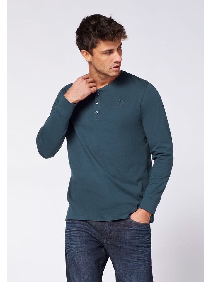 Longsleeve in Dunkelblau
